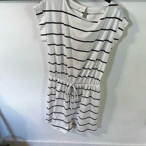 Striped romper. NWOT